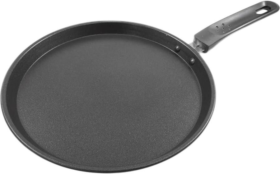 Crêpe-pan 24 cm anti-aanbaklaag koolstofstaal geschikt voor elektrische fornuizen met gasfornuis inductie gezond koken perfecte input
