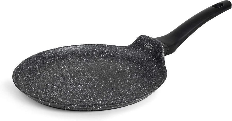 Crepe Pan 24 cm Antiaanbakpan voor Alle Warmtebronnen Inclusief Inductie PFOA-vrij