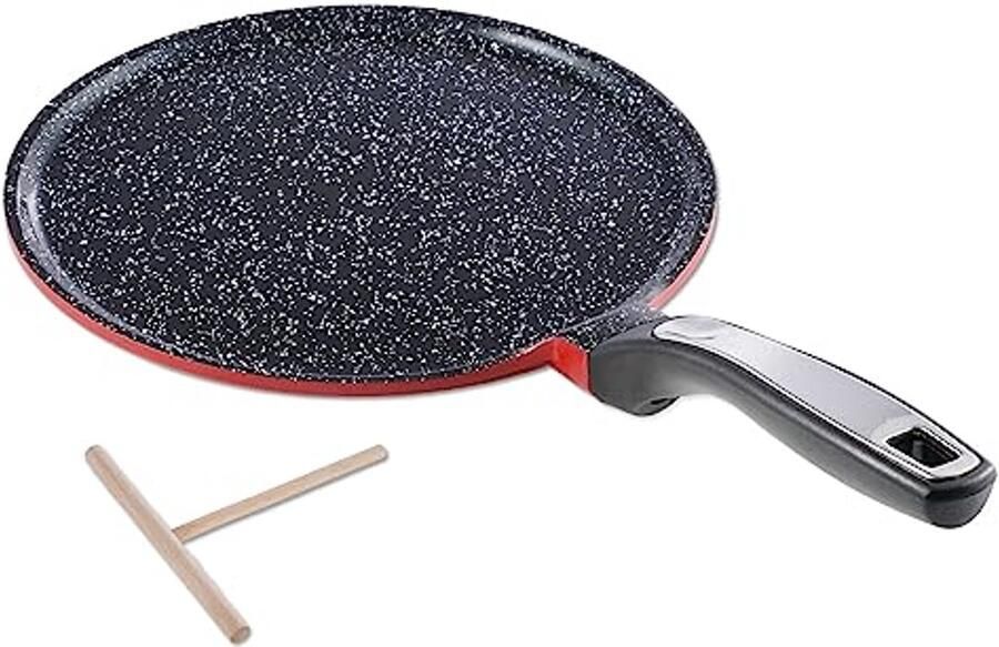 Crepe Pan 24cm Inductie Geschikt met Anti-aanbaklaag