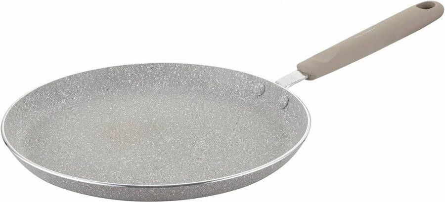 Crepe Pan 25 cm anti-aanbaklaag geschikt voor inductie grijs organisch