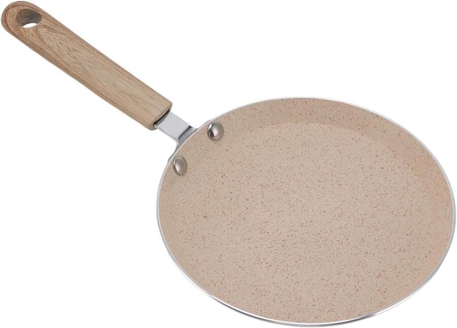 Crêpe Pan Pannenkoek Koekenpan Ontbijt Maken Antiaanbaklaag 22 cm Beige