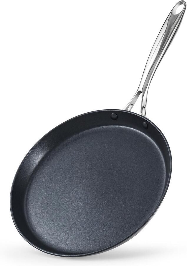Crêpe Pan Pannenkoek Pan Ontbijt Maken Keramische Anti-aanbaklaag 26 cm Zwart