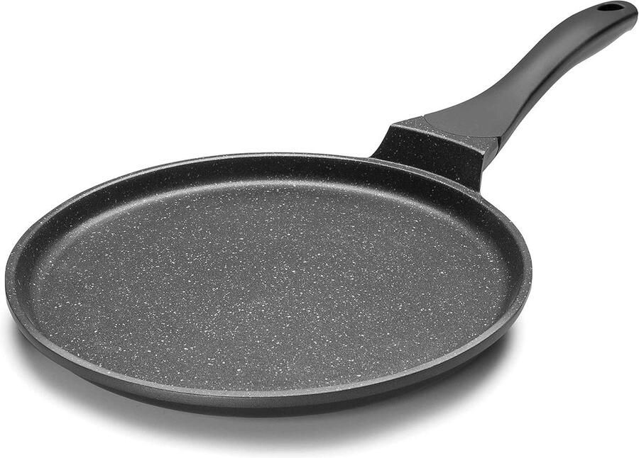 Crêpe Pan Pannenkoek Plaat Lekkere Pannenkoeken Maken Eco Stone Coating 26 cm Zwart