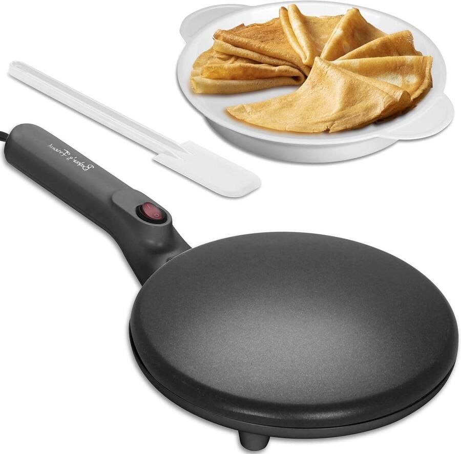 Crêpe Pan Pannenkoekenmaker Ontbijt Maken Antiaanbaklaag 20 cm Grafiet