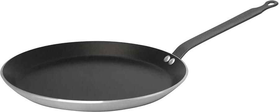 Crêpe Pan Pannenkoekenpan Klassieke Recepten Antiaanbaklaag 30 cm Diameter Grijs
