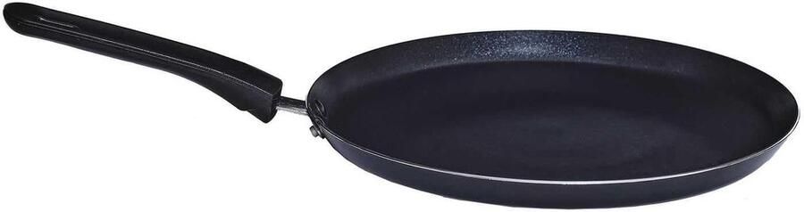 Crêpe Pan Pannenkoekenpan Koekenpan Lekkere Pannenkoeken Maken Antiaanbaklaag 28 cm Zwart