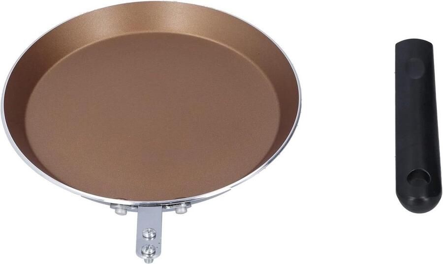 Crêpe pan Pannenkoekenpan koekenpan Ontbijt bakken Medische steen anti-aanbak 18 cm Goud