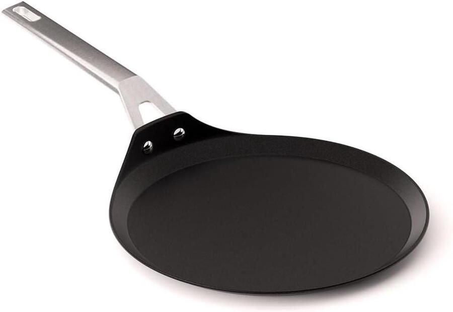 Crêpe pan Pannenkoekenpan Koekenpan Pannenkoeken Bakken Gegoten Aluminium 28 cm Zwart