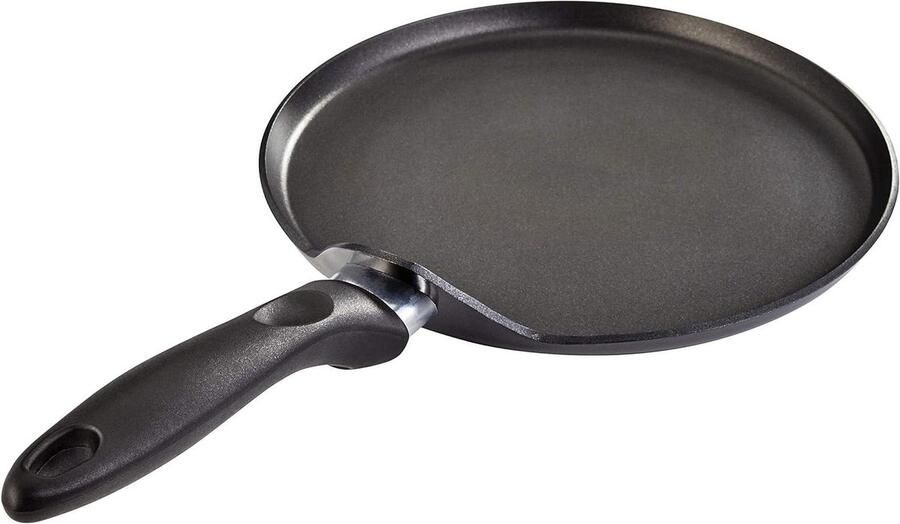 Crepe Pan Pannenkoekenpan Koekenpan Pannenkoeken Bakken Xylan Plus Antiaanbaklaag 22 cm Zwart