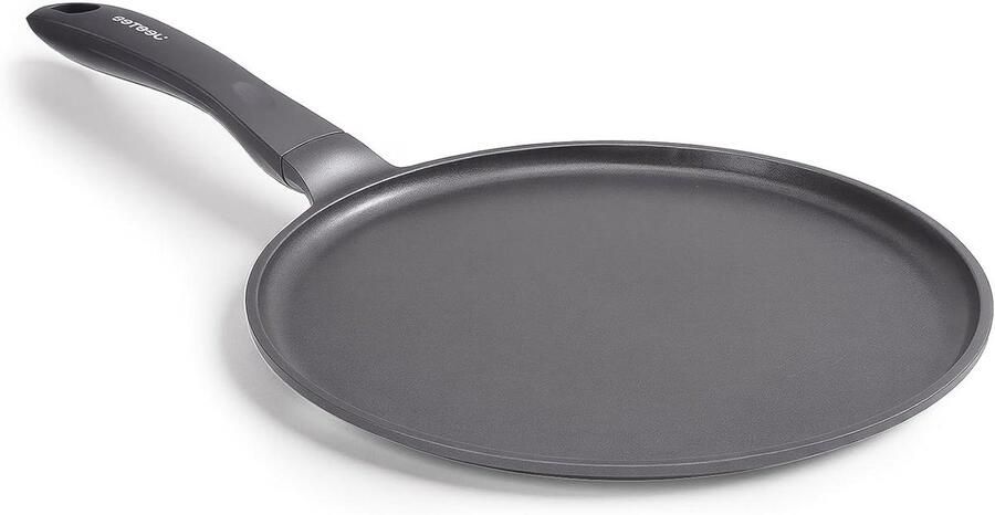 Crêpe pan Pannenkoekenpan plat Lekkere pannenkoeken bakken Nieuwe generatie titanium 24 cm Goud