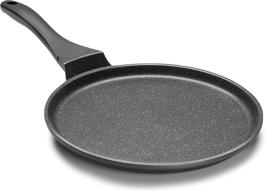 Crêpe Pan Pannenkoekenpan Lekkere Crêpes Maken Eco Stone Coating 26 cm Zwart
