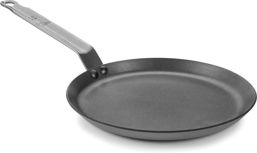 Crêpe Pan Pannenkoekenpan Lekkere Pannenkoeken Maken Natuurlijk Ijzer 22 cm Zwart