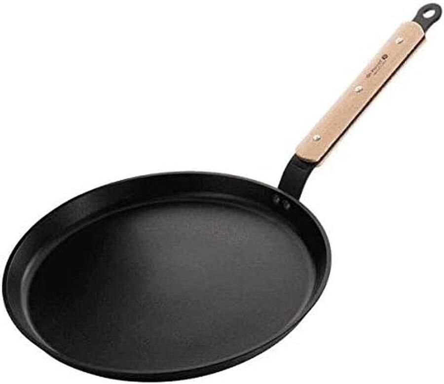 Crêpe pan Pannenkoekenpan Pannenkoeken bakken Inductie compatibel 30 cm Zwart