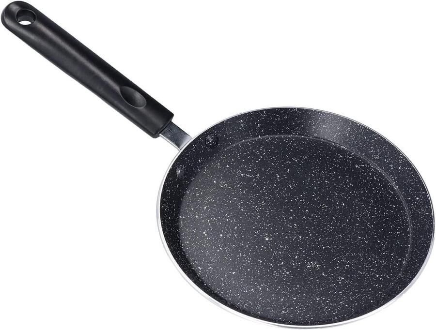 Koekenpan Crêpe pan Pannenkoekenpan Ontbijt Bakken Anti-aanbaklaag 18 cm Zwart