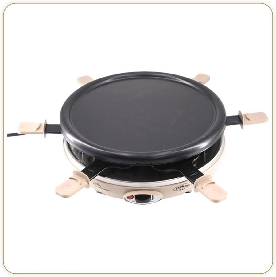 Crêpe Raclette Grill Happy Cheese Trio voor 6 Personen 1200W