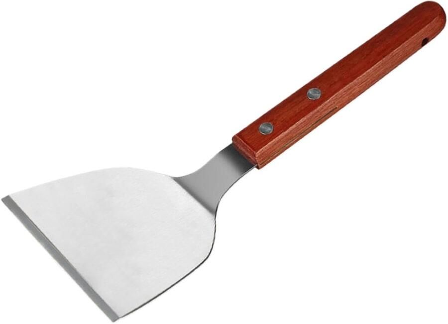 Crêpe Spreader Pannenkoek Gereedschap Efficiënt Bakken Roestvrij Staal 27x15 cm