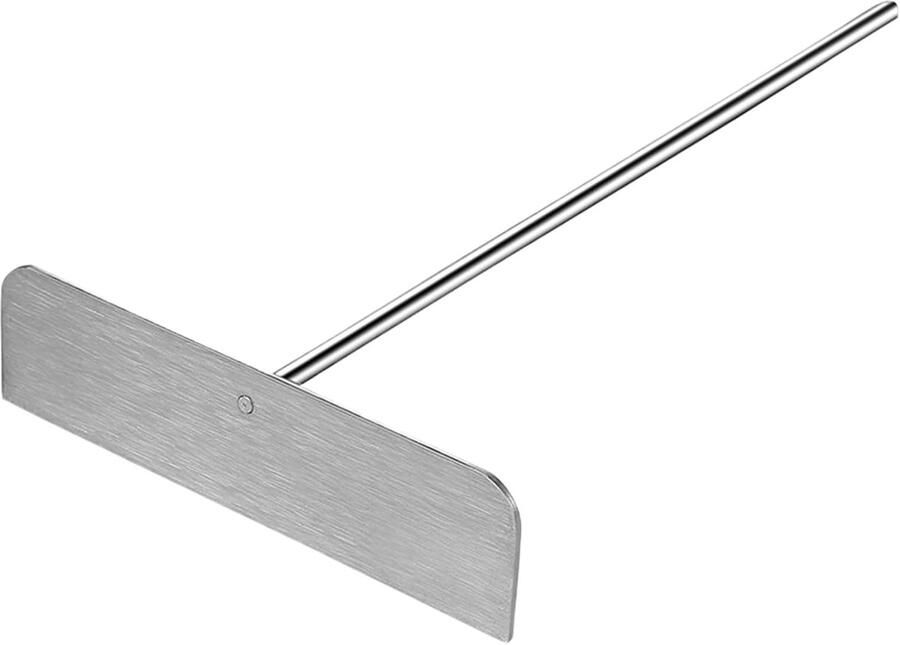 Crêpe Spreader Pannenkoek Tool Crêpes Maken Afneembare Grip 25x13x3.5 cm Zilver