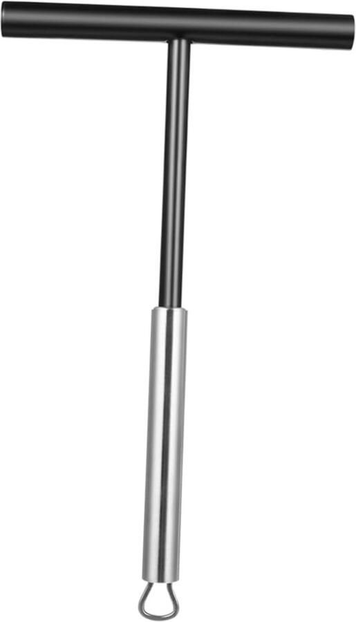 Crêpe Spreader Pannenkoeken Tool Gelijkmatig Verdelen Roestvrij Staal 19.5 cm Zwart