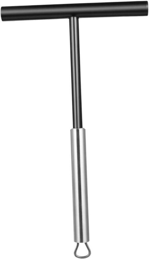 Crêpe Spreader Pannenkoekenmaker Tool Gelijkmatig Verdelen Roestvrij Staal 19.5 cm Zwart