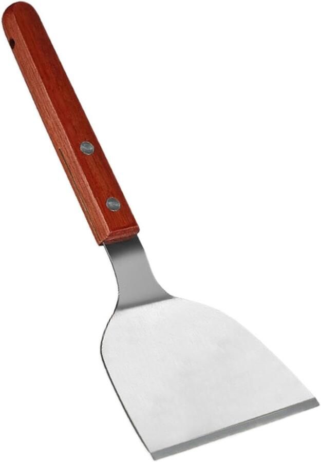 Crêpe Spreider Spatel Pannenkoek Gereedschap Beslag Verdelen Afneembaar Ontwerp 27 x 15 cm Zilverkleurig