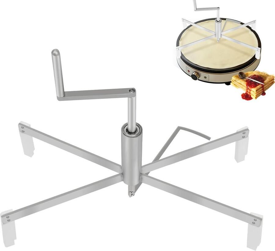 Crêpe Spreider Tool Pannenkoek Maker Beslag Spreider Gelijkmatige Pannenkoeken Maken Hittebestendig Roestvrij Staal 43x43x35 cm