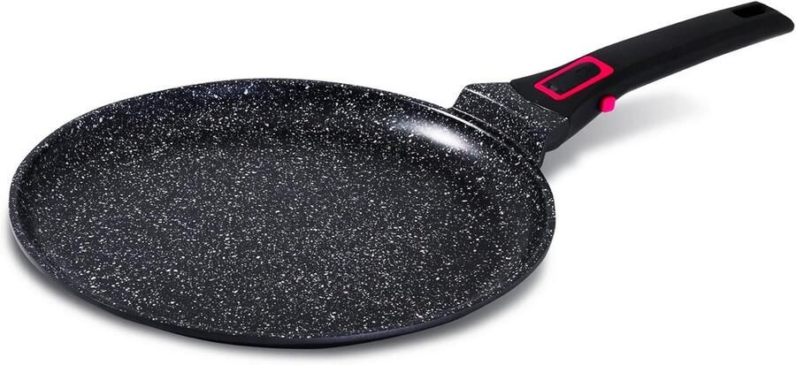 Crêpemaker 28 cm Graniet Pro Zwart Gesmeed Aluminium