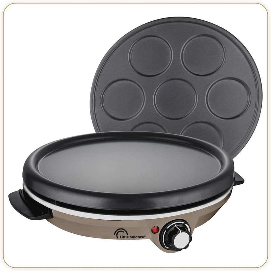 Crêpemaker met Afneembare Platen Perfect voor Pannenkoeken en Mini-Pannenkoeken