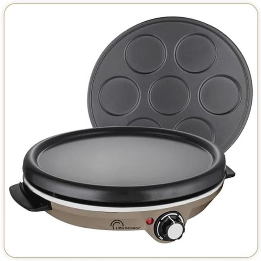 Crêpemaker met Afneembare Platen Perfect voor Pannenkoeken en Mini-Pannenkoeken