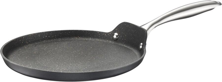 Crêpepan Pannenkoekenpan Koekenpan Pannenkoeken Bakken 3-laagse Antiaanbaklaag 25 cm Zwart