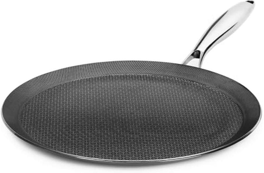 Crêpepan 29 cm met krasbestendig antiaanbakoppervlak Geschikt voor inductie en alle warmtebronnen Ovenvast tot 260 °C PFAS-vrij