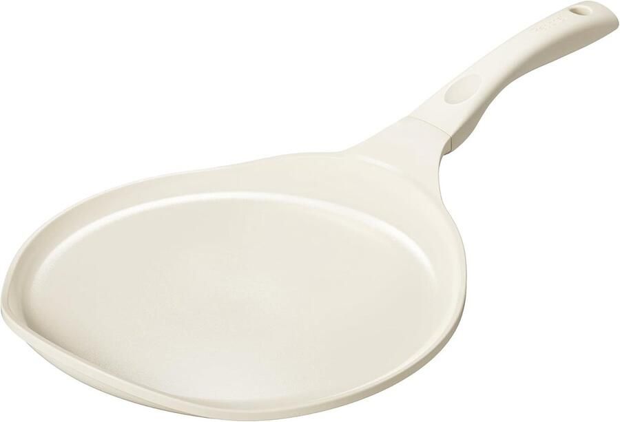 Crêpepan 30 cm Beige Keramische Antiaanbaklaag Krasbestendig Voor Pannenkoeken en Omeletten