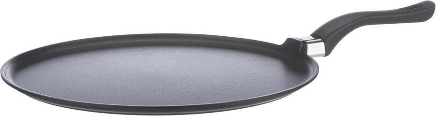 Crêpepan met anti-aanbaklaag 32 cm Aluminium Zwart