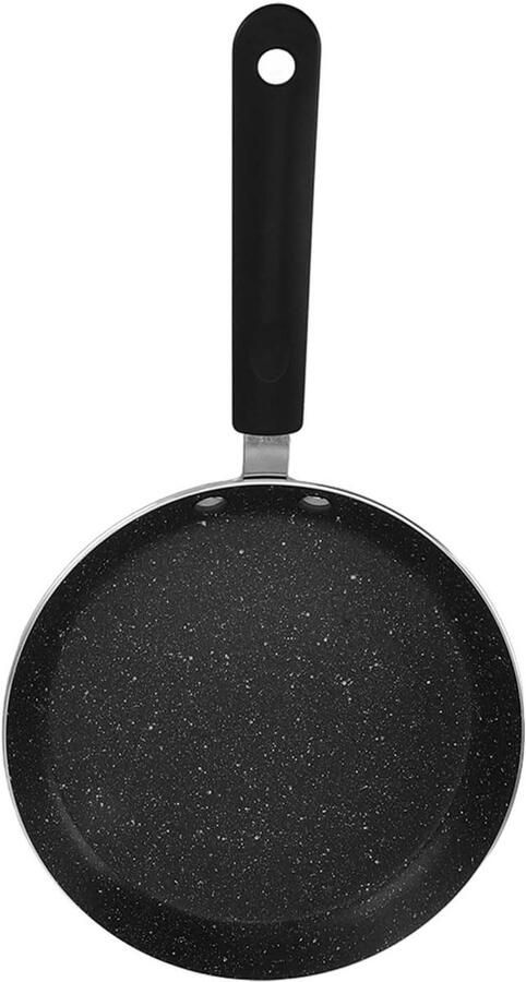 Crêpepan met antiaanbaklaag Pannenkoekenpan Bakplaat Pannenkoeken Bakken Uniek kookgerei ontwerp 8 inch Zwart