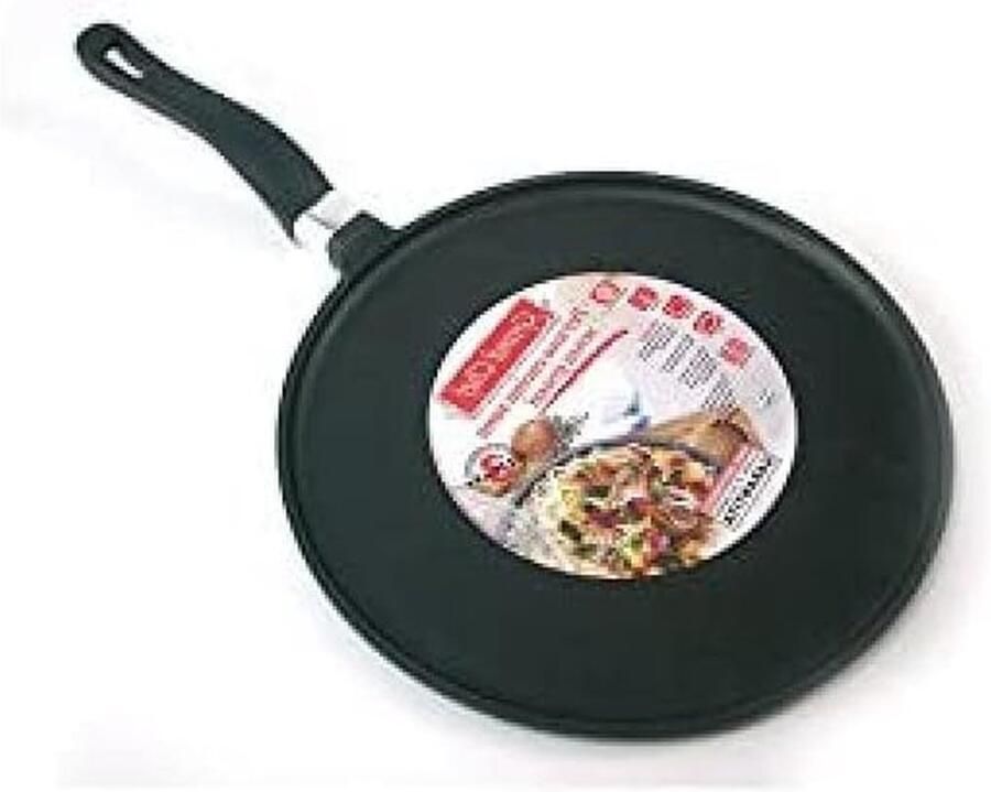 Crêpepan Pannenkoekenpan Desserts Maken Antiaanbaklaag 28 cm Zwart