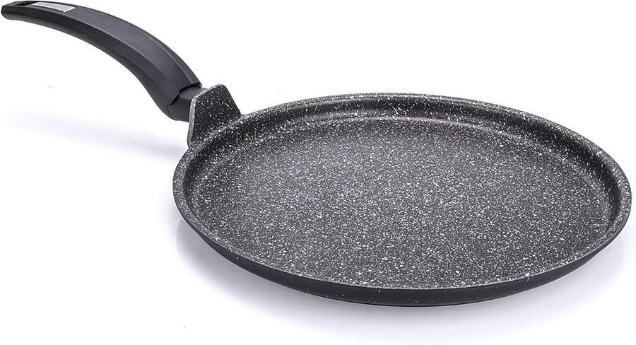 Crêpepan Pannenkoekenpan Koekenpan Gezellig Koken Artech Stone Anti-aanbaklaag 32 cm Zwart