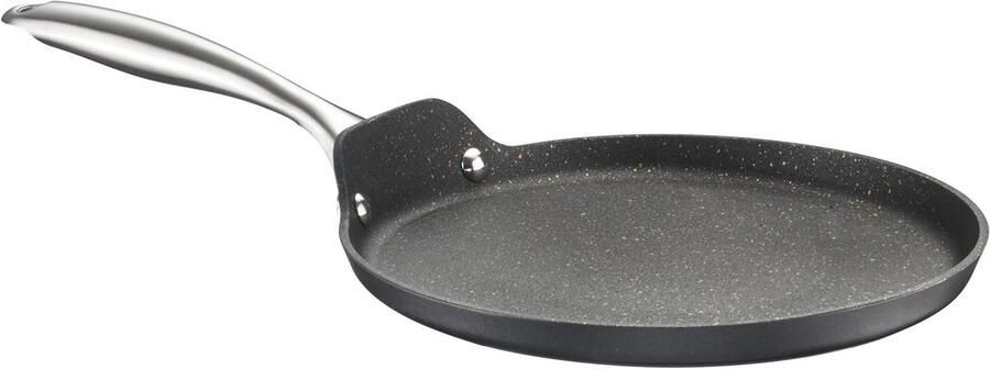 Crêpepan 25 cm Pannenkoekenpan Lekker Bakken Antiaanbaklaag 25 cm Zwart