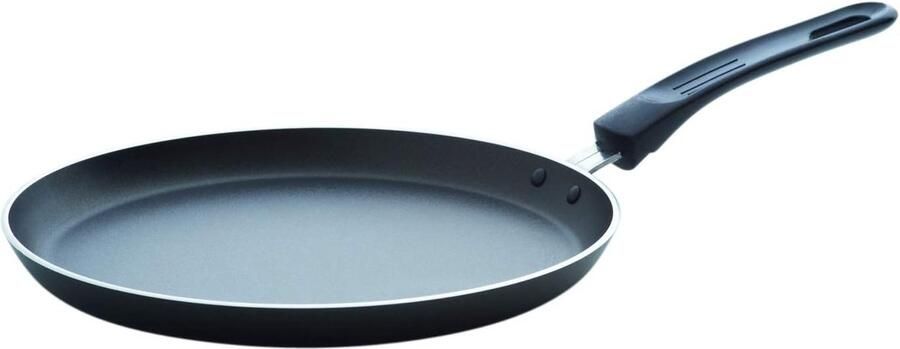 Crêpepan Pannenkoekenpan Lekker Ontbijten Anti-aanbaklaag 25 cm Zwart