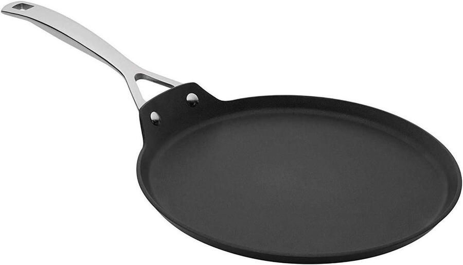 Crêpepan Pannenkoekenpan Koekenpan Pannenkoeken Bakken 4x Sterkere Antiaanbaklaag 24 cm Zwart