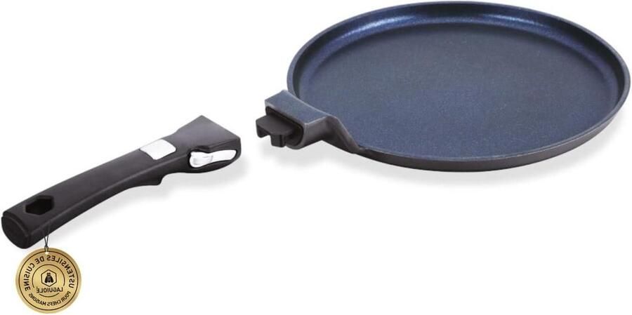 Crêpepan Pannenkoekenpan Pannenkoeken Bakken Afneembare Handgreep 26 cm Zwart