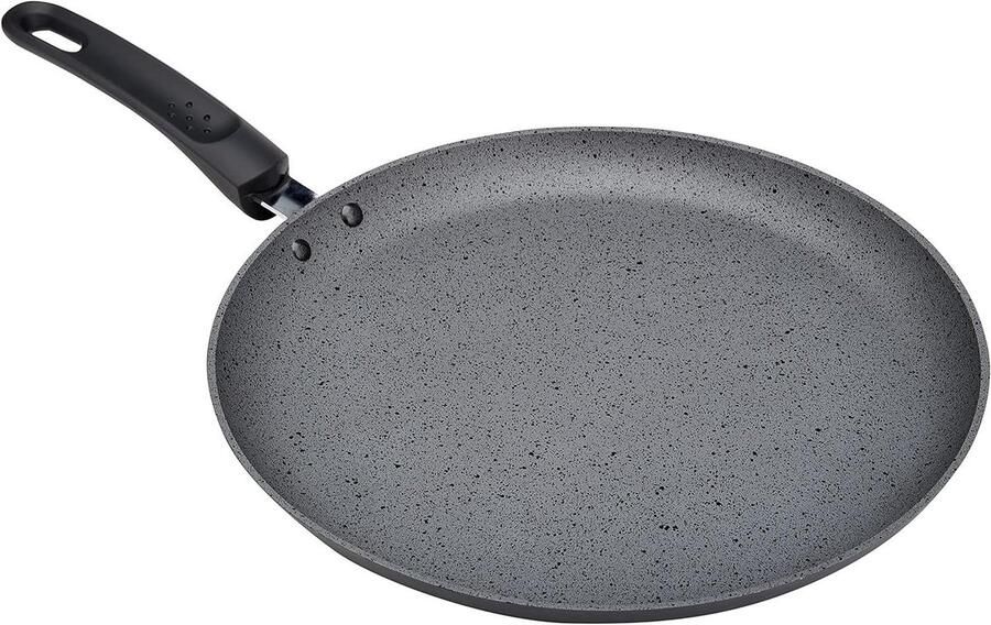 Crêpepan Pannenkoekenpan Pannenkoeken Bakken Antiaanbaklaag 28 cm Zwart