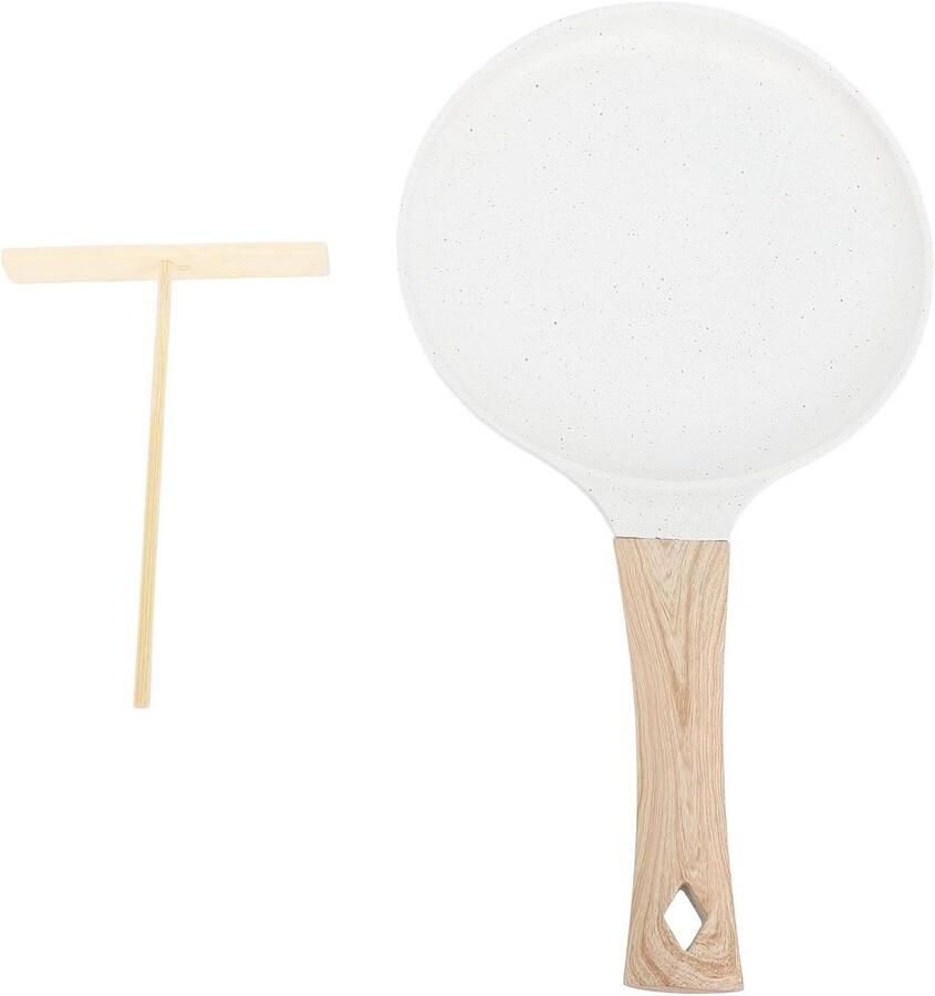 Crêpepan Pannenkoekenpan Platte Koekenpan Ontbijt Maken Anti-aanbaklaag 21 cm Zwart