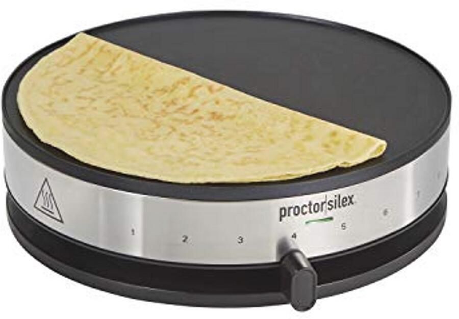 Crêpepan Zwart Roestvrijstaal Ideaal voor Perfecte Crêpes