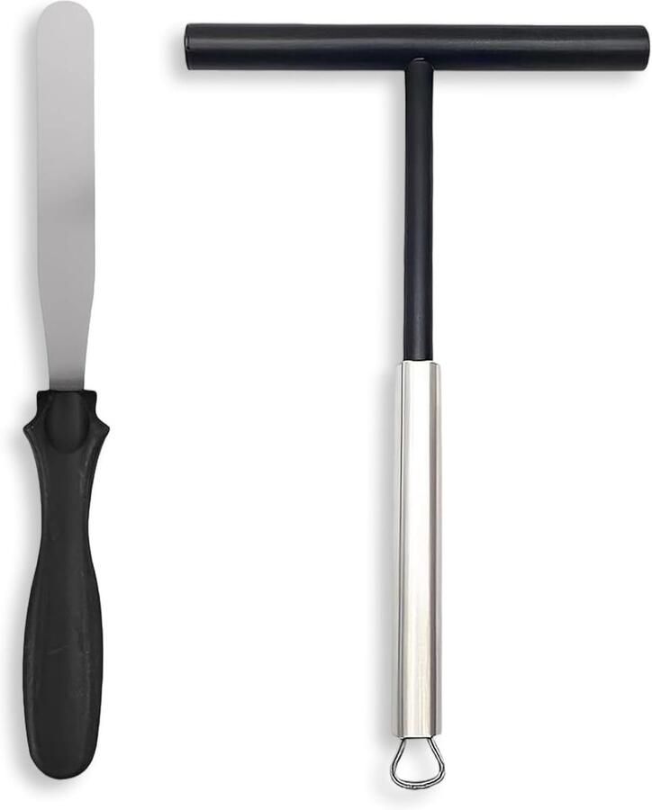 Crepes Divider Set van 2 Stuks Perfecte Pancake Deegverdeler met Spatula voor Bakken en Koken Ideaal voor Pannenkoeken en Bakaccessoires in de Keuken
