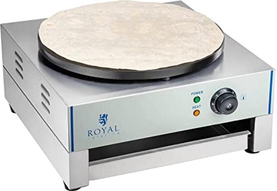 Crepes Maker 40 cm Professionele Pannenkoekenmaker met 3000W Vermogen en Uittrekbaar Vak - Foto 2