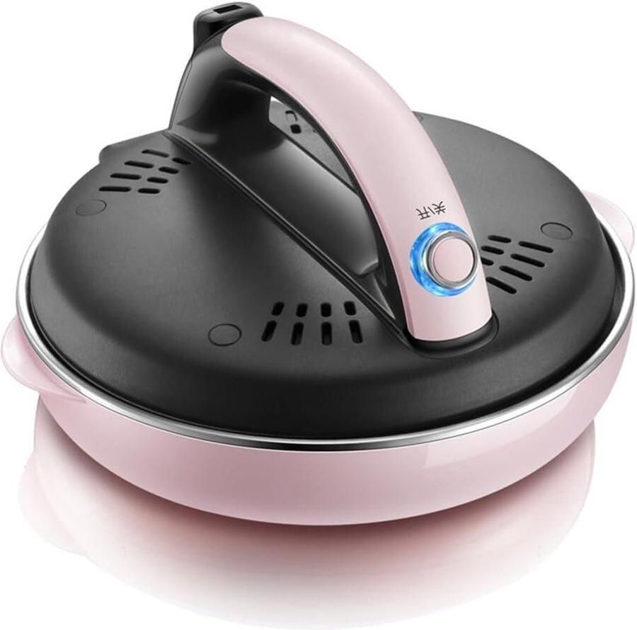 Elektrische Pannenkoekenmaker Crêpe Pan Snelle Ontbijtjes Maken Automatische Temperatuurregeling 20 cm Diameter Sakura Roze