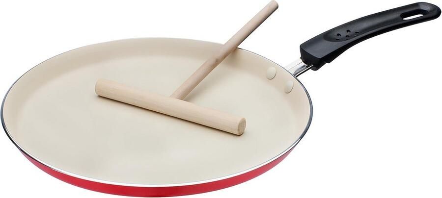 Crêpes-pan met deegverdeler Ø 26 cm Aluminium Oranje Crème