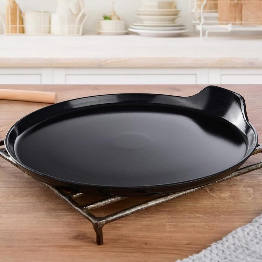 Crêpes pan Pannenkoekenpan koekenpan Pannenkoeken bakken Uitstekende anti-aanbaklaag Ø 24 cm Zwart