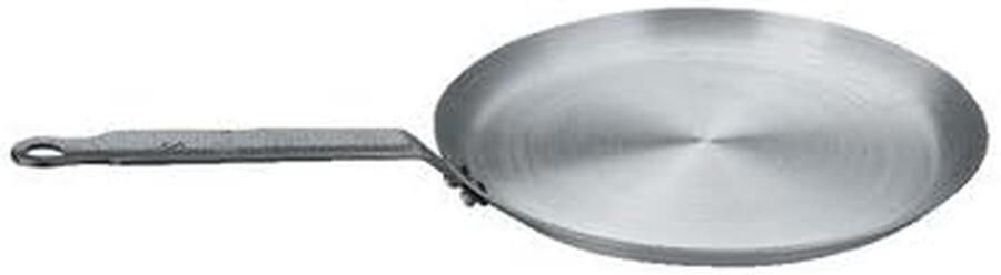 Crêpespan Pannenkoekenpan rond Crêpes maken Europees diameter 26 cm Zilver