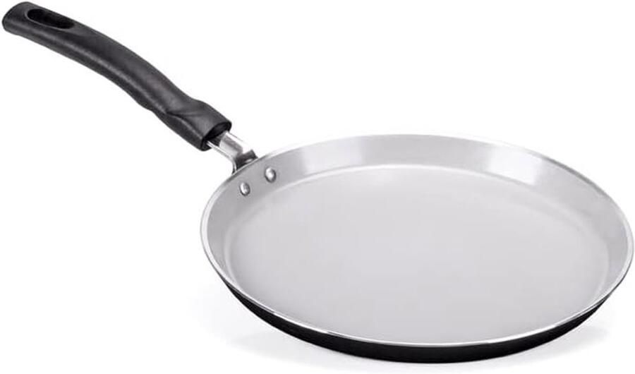 Crepiere Pan Pannenkoekenpan Lekker Bakken Natuurlijke Coating 25 cm Natuurlijk