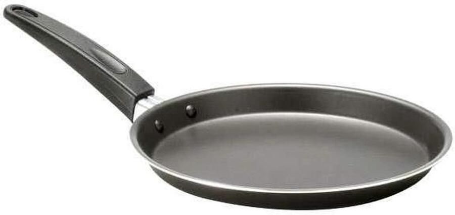 Crepiere Pan Pannenkoekenpan Pannenkoeken Bakken Gemaakt in Italië 22 cm Grijs